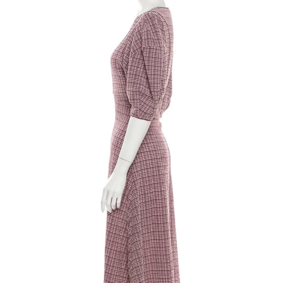NOTES DU NORD Plaid Print Midi Length Dress - Picture 3 of 3